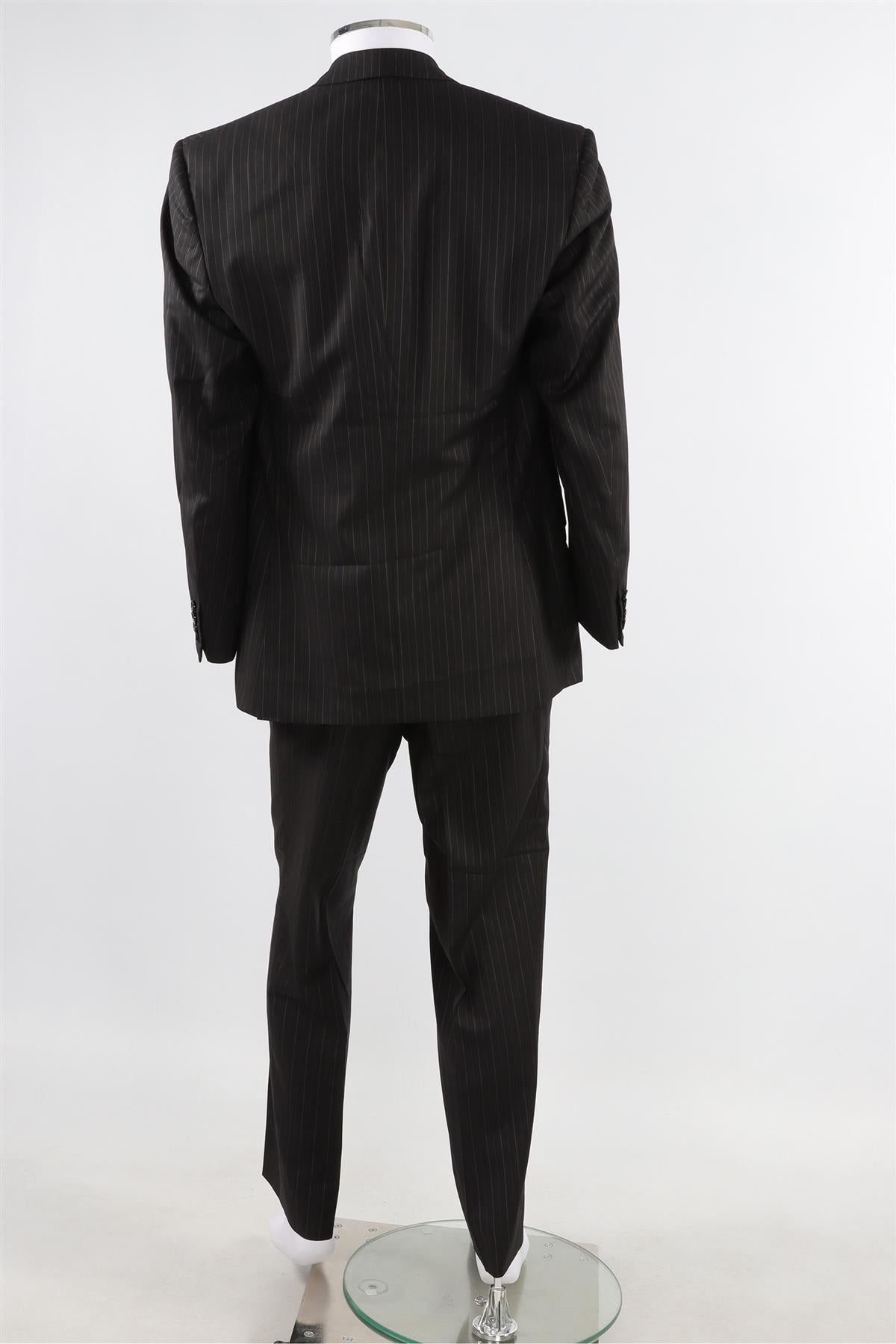 BRIONI BLACK MEN'S WOOL TWO PIECE SUIT IT 46 UK/US 36