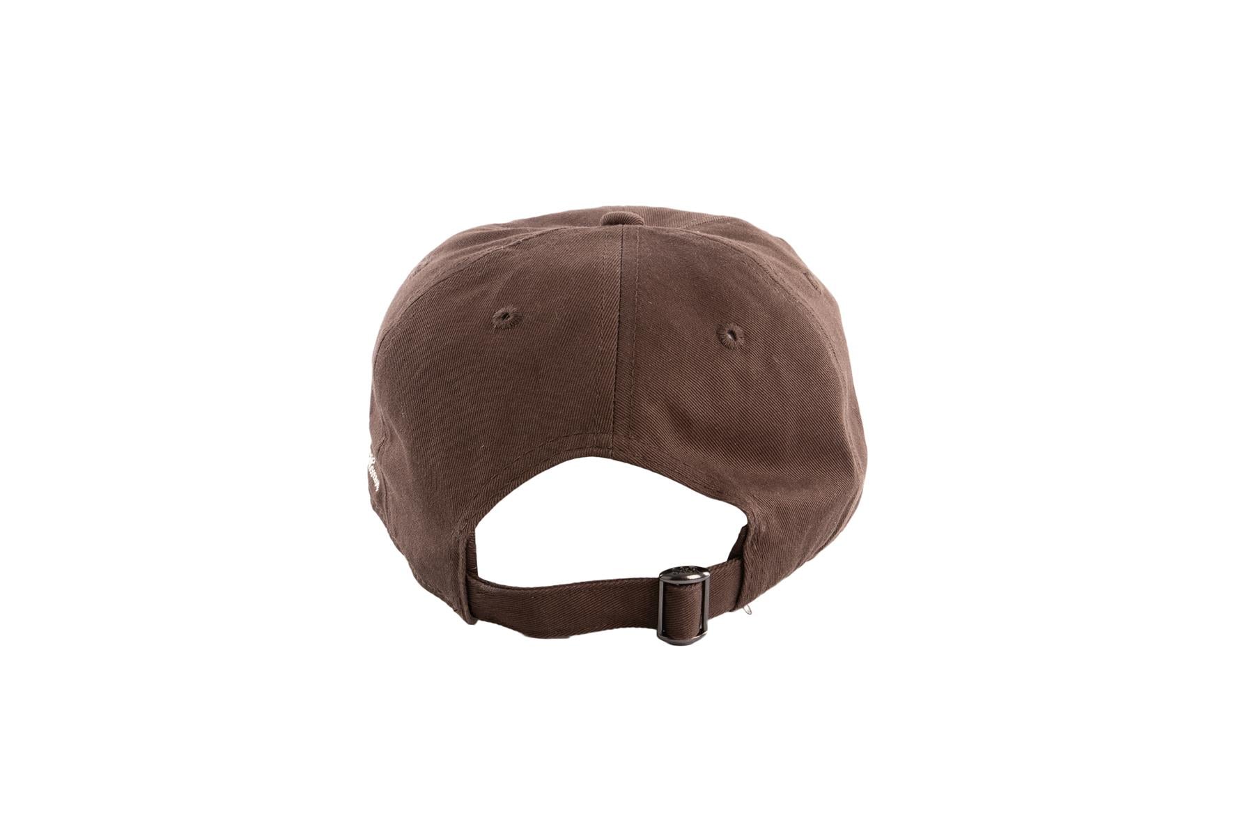 SPORTY & RICH + LE BRISTOL PARIS BROWN COTTON BASEBALL CAP ONE SIZE