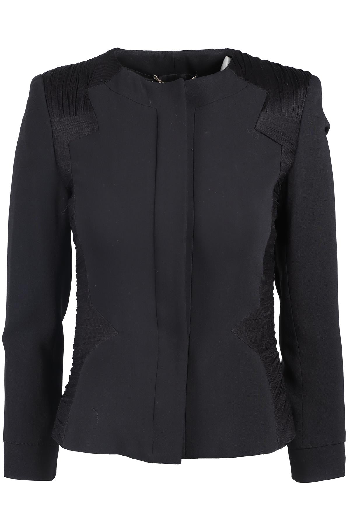 VERSACE BLACK SILK JACKET IT 38 UK 6