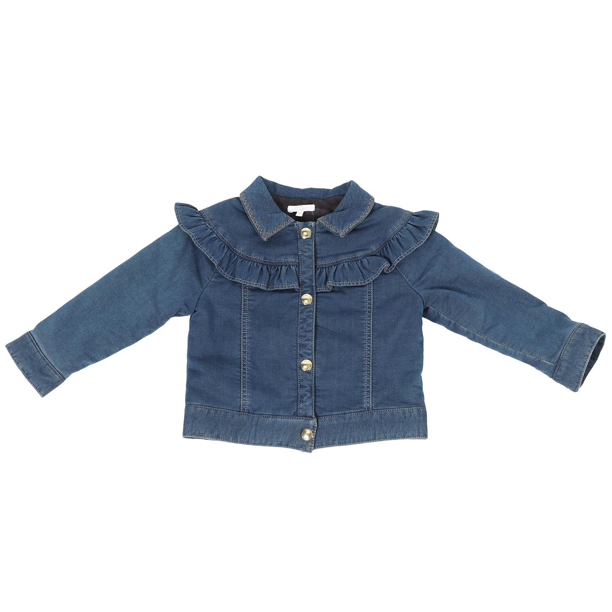 CHLOÉ BLUE KIDS GIRLS DENIM JACKET 2 YEARS