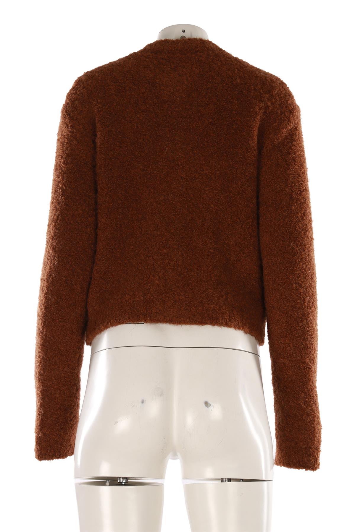 BROWN WOOL CARDIGAN