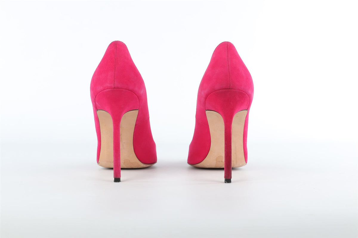 MANOLO BLAHNIK PINK SUEDE PUMPS EU 38 UK 5 US 8