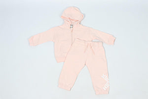 KENZO PINK BABY GIRLS COTTON HOODIE AND PANTS SET 18 MONTHS