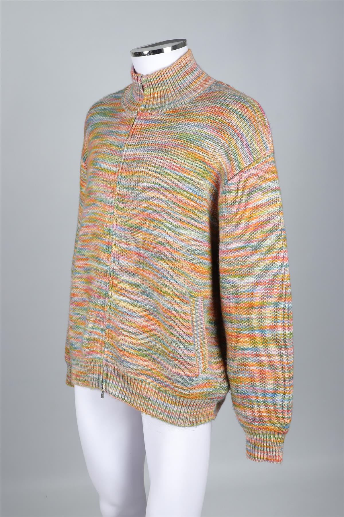 KITH MULTICOLORED MENS KNIT JACKET LARGE