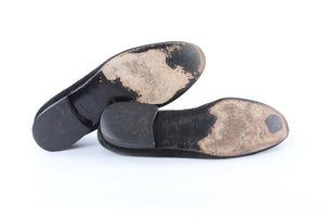 BILLIONAIRE COUTURE BLACK MEN'S SUEDE LOAFERS EU 44 UK 10 US 11