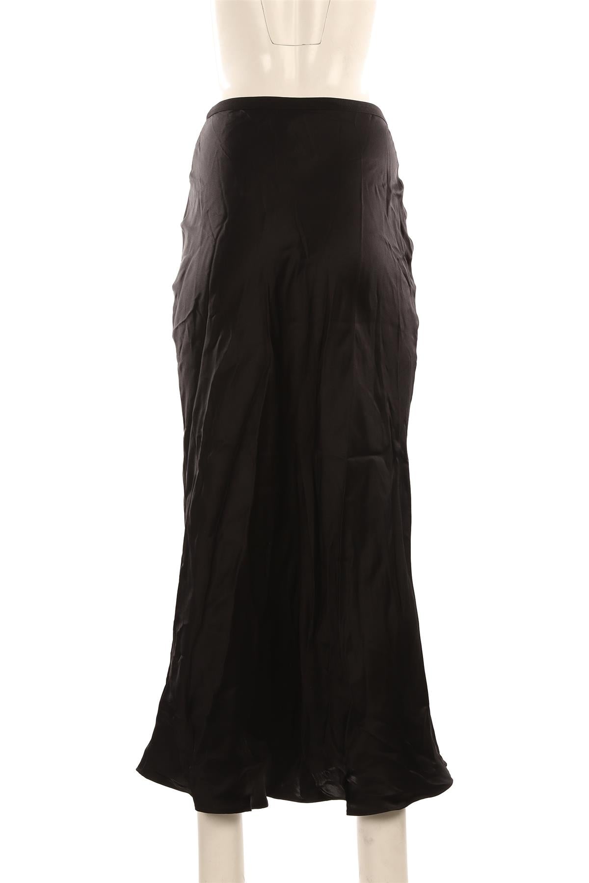 ANINE BING BLACK SILK MAXI SKIRT XXSMALL