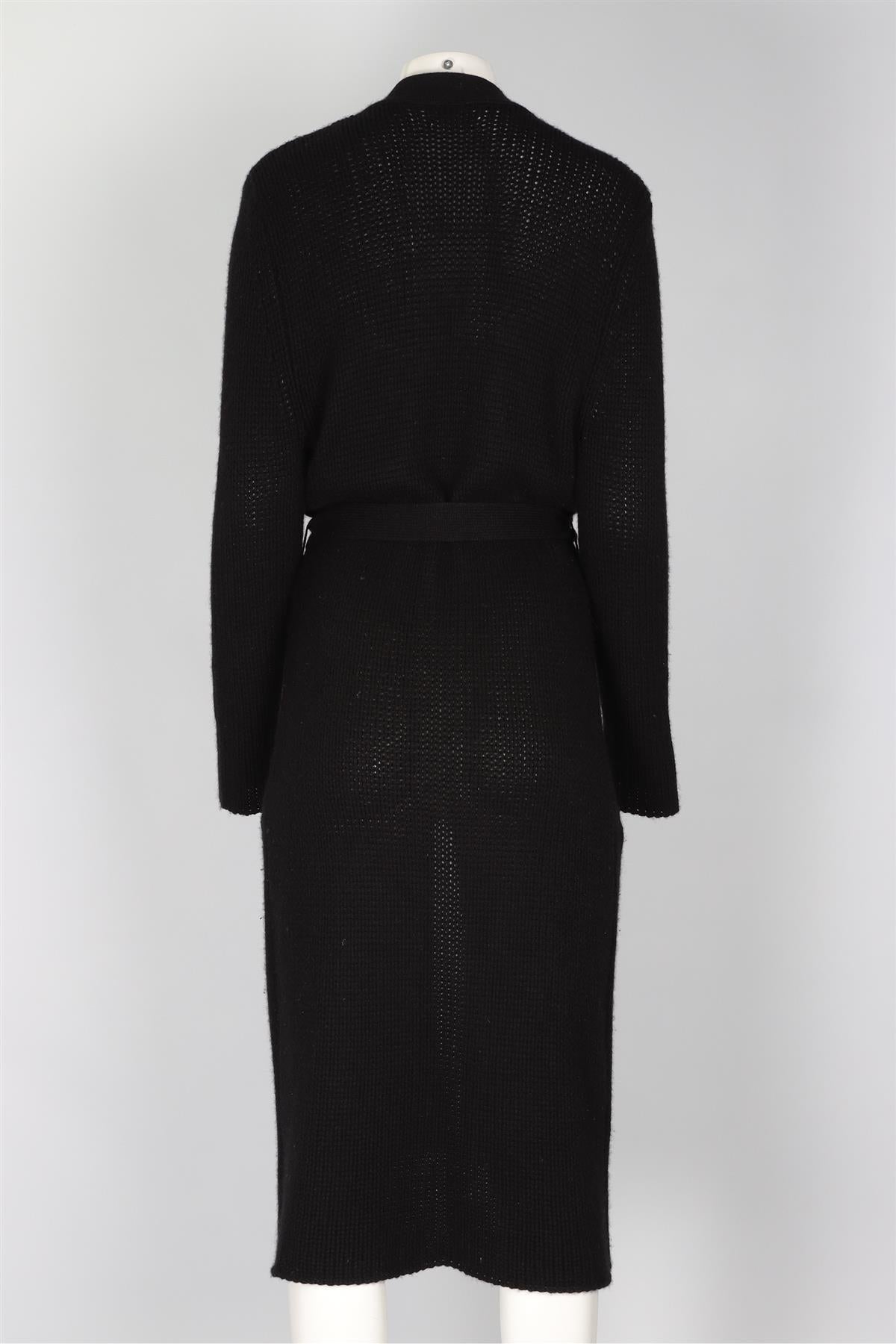 SABLYN BLACK CASHMERE CARDIGAN LARGE