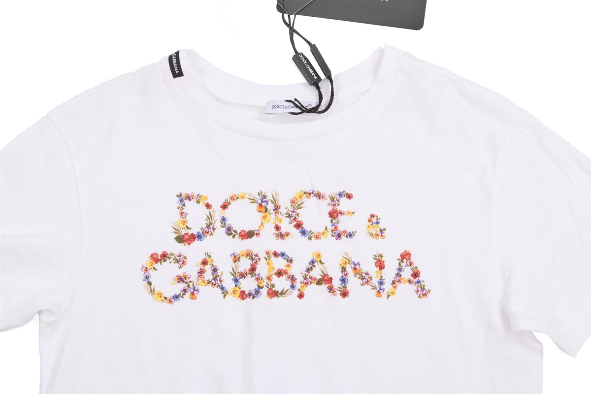 DOLCE & GABBANA WHITE KIDS GIRLS T-SHIRT 4 YEARS
