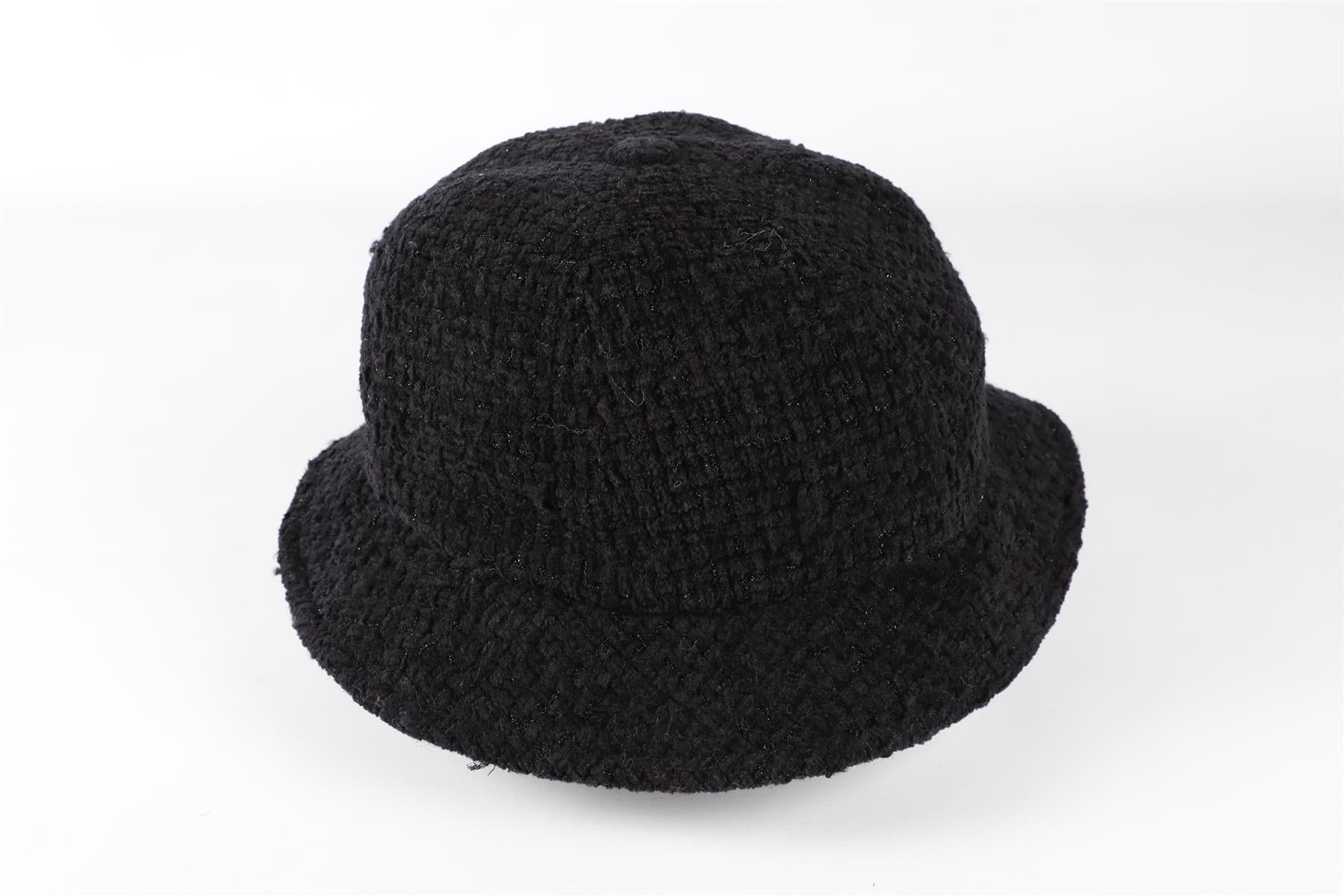 CHANEL BLACK 2022 COTTON BLEND BUCKET HAT LARGE