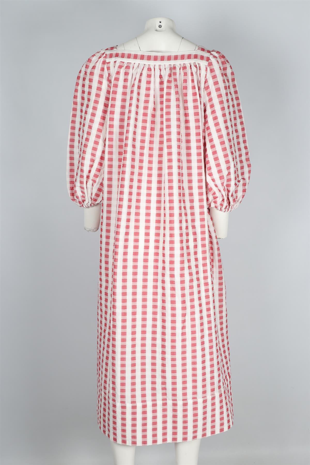 WIGGY KIT RED COTTON MAXI DRESS MEDIUM