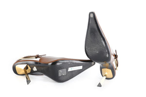 SAINT LAURENT BROWN LEATHER SLINGBACK PUMPS EU 39.5 UK 6.5 US 9.5