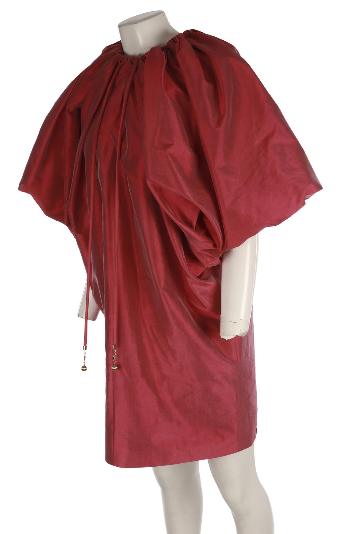 LANVIN PINK SILK MINI DRESS FR 40 UK 12