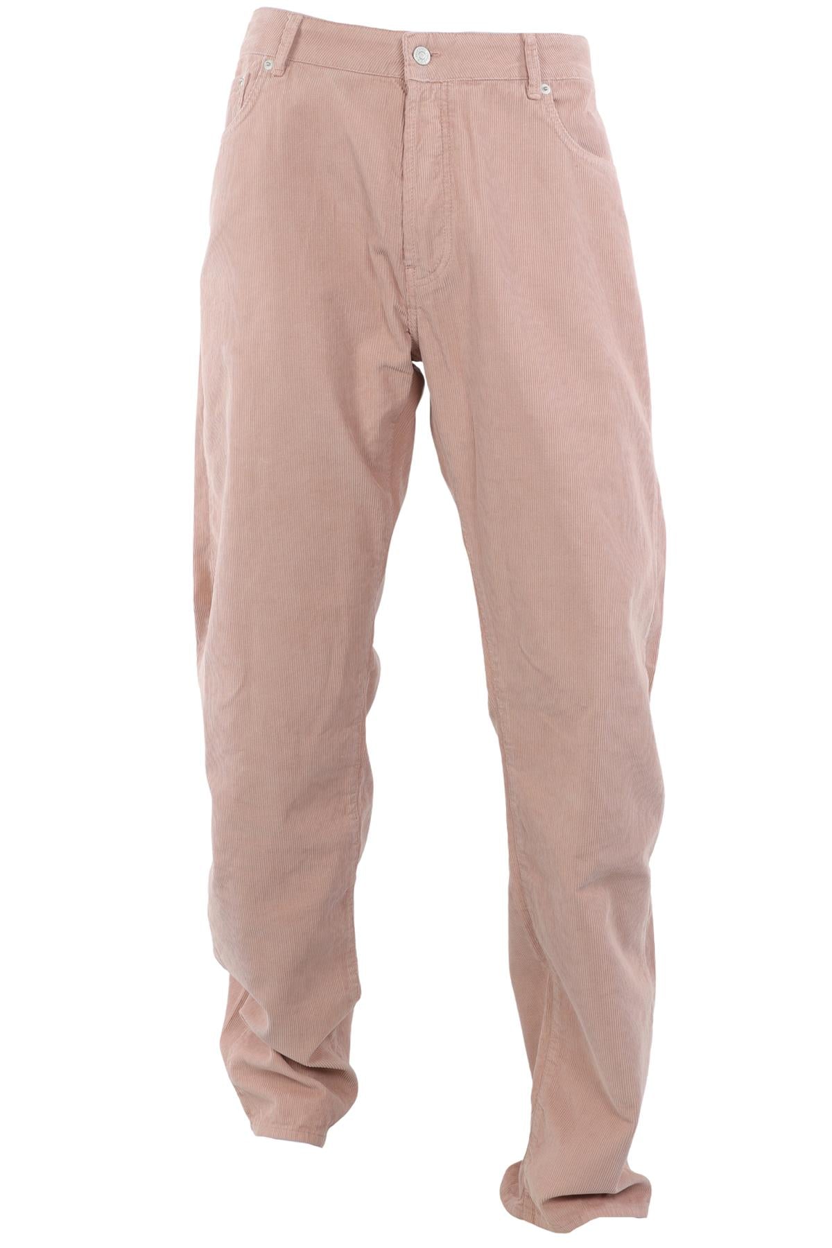 OFFICINE GENERALE PINK MEN'S CORDUROY STRAIGHT LEG PANTS UK 36