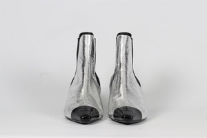 CHANEL 2023 LEATHER ANKLE BOOTS EU 40.5 UK 7.5 US 10.5