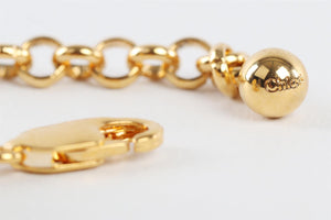 CHLOÉ GOLD DARIA CRYSTAL WAIST BELT