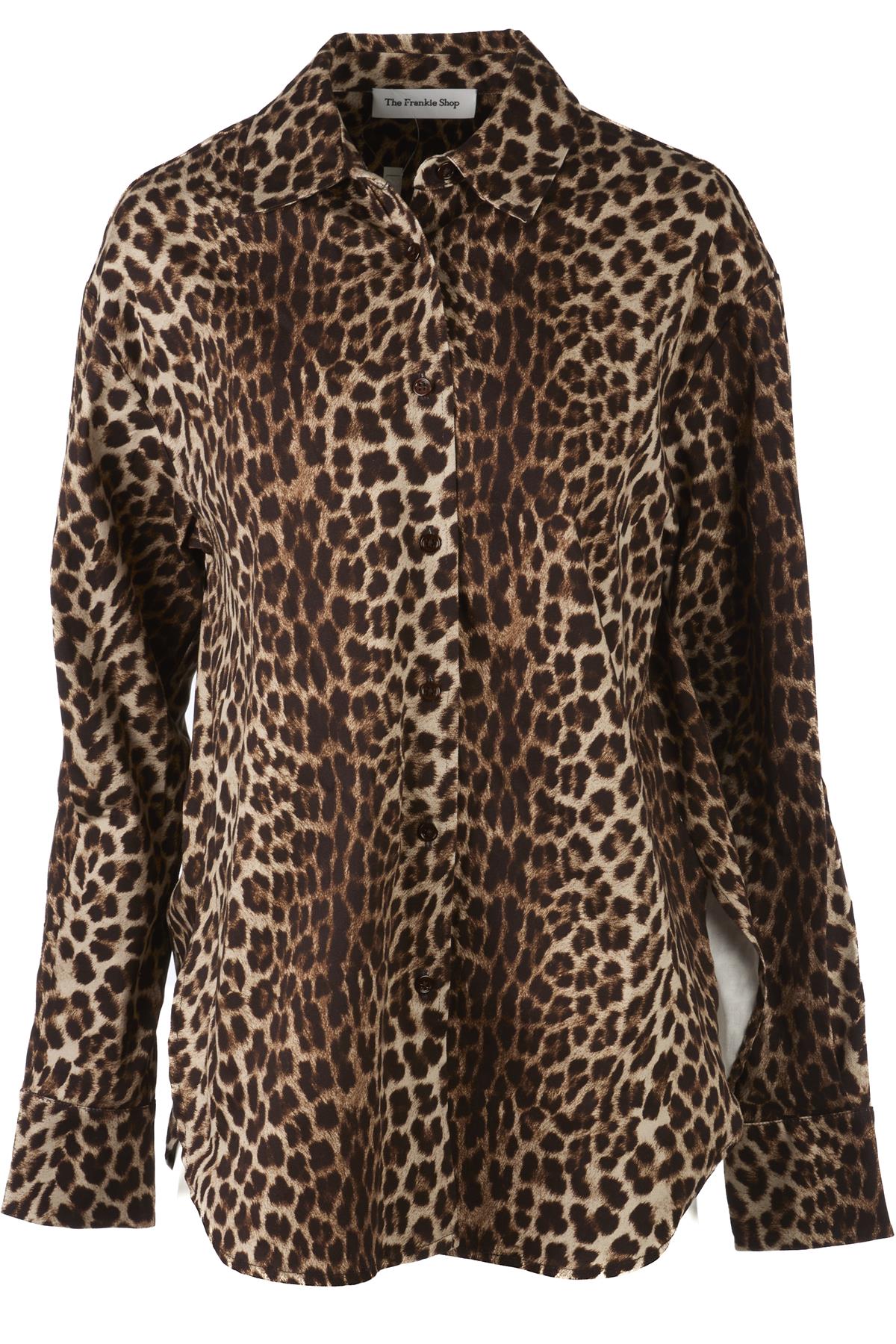 THE FRANKIE SHOP BROWN SHIRT SMALL