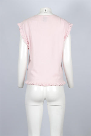 Allude Pink Cashmere Top XLARGE