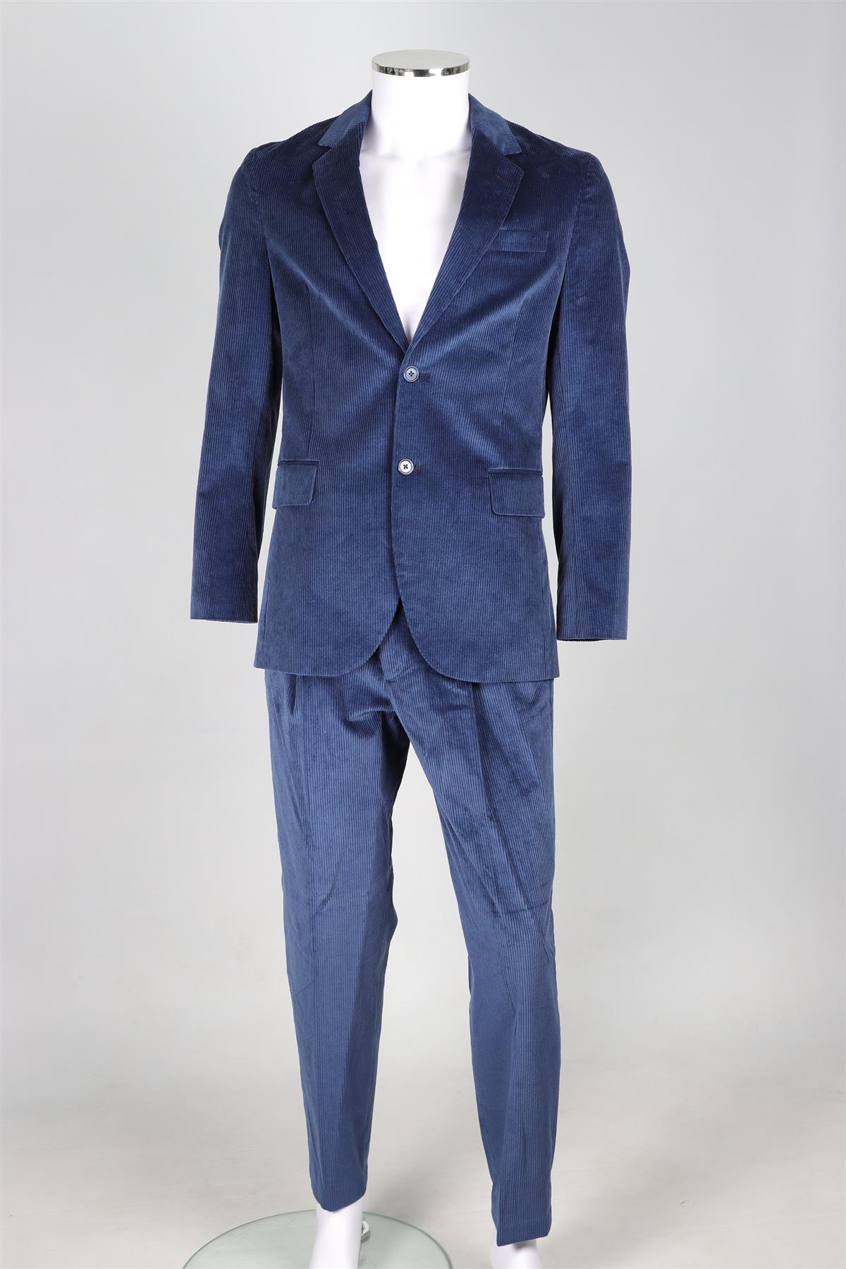PAUL SMITH NAVY MEN'S CORDUROY TWO PIECE SUIT UK/US CHEST 36/W30