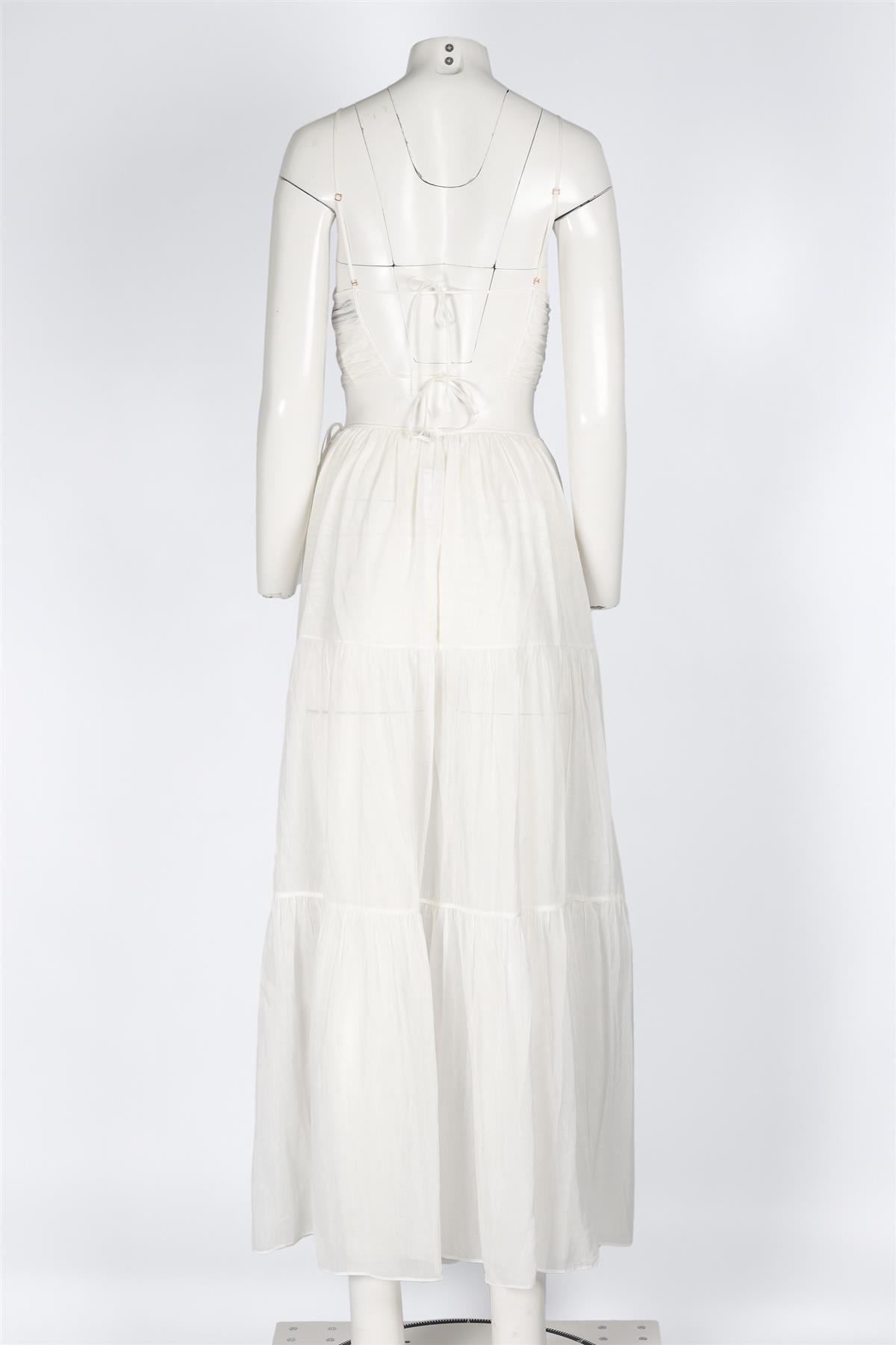 MORE NIOR WHITE COTTON TOP AND MAXI SKIRT SMALL