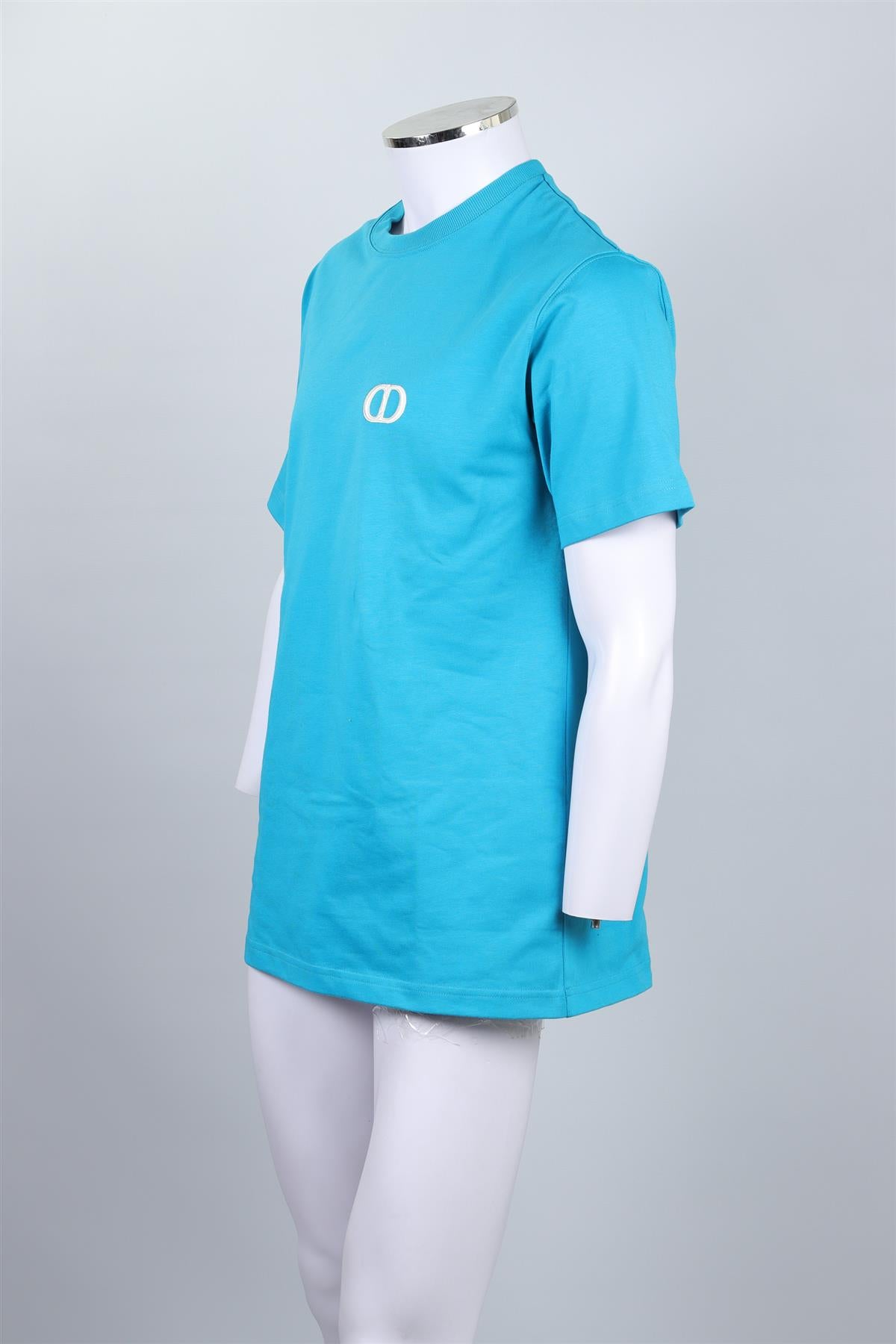 CHRISTIAN DIOR BUE MEN'S COTTON T-SHIRT MEDIUM