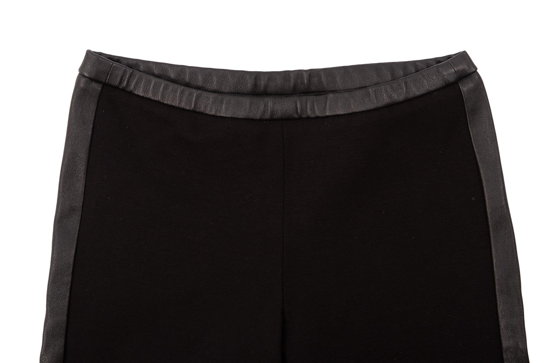 EMILIO PUCCI BLACK WOOL LEGGINGS IT 38 UK 6