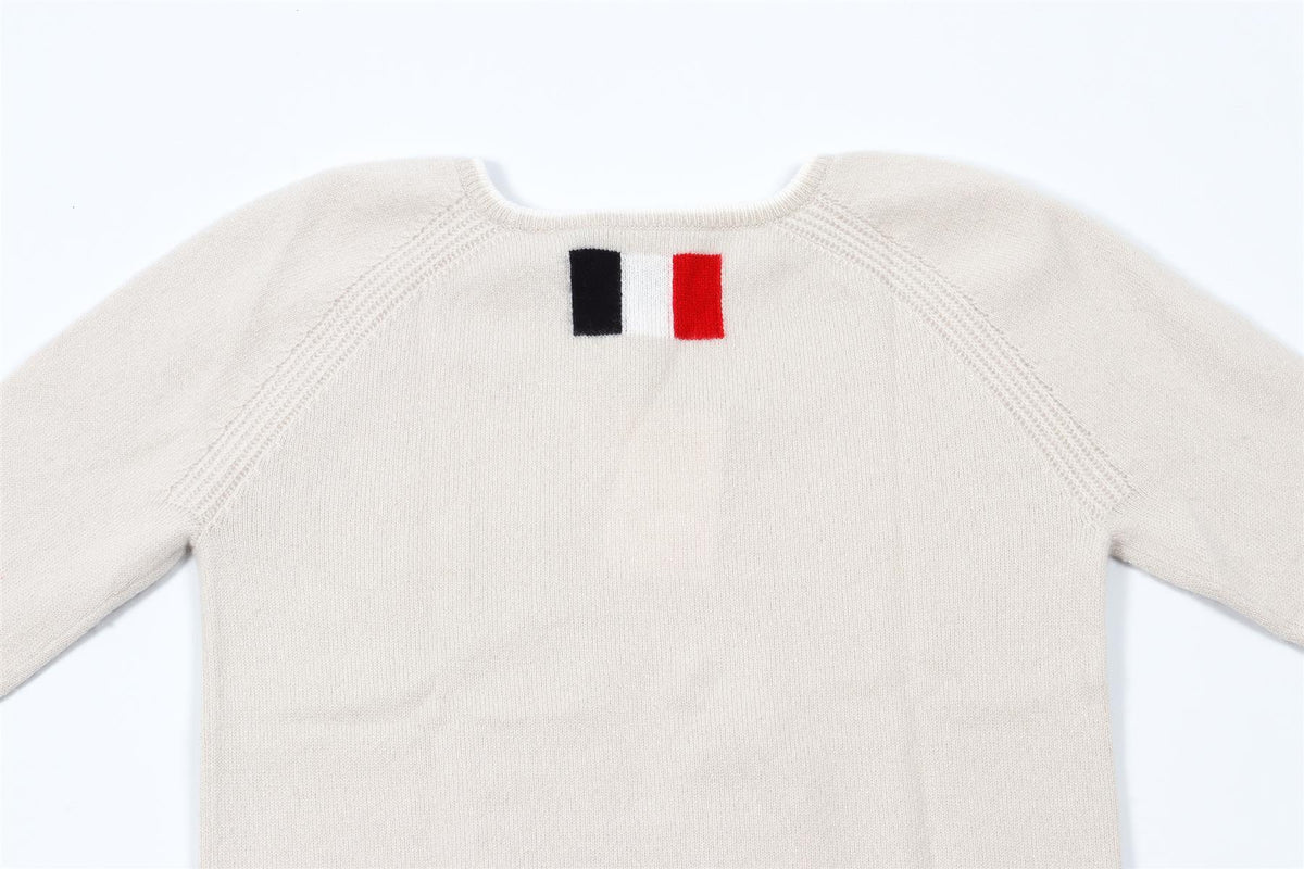 LORO PIANA ECRU KIDS BOYS SWEATER 6 YEARS