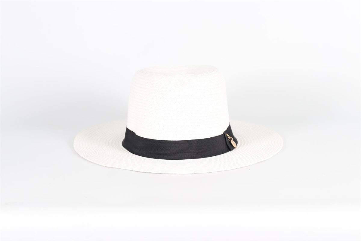 MELISSA ODABASH STRAW HAT ONE SIZE