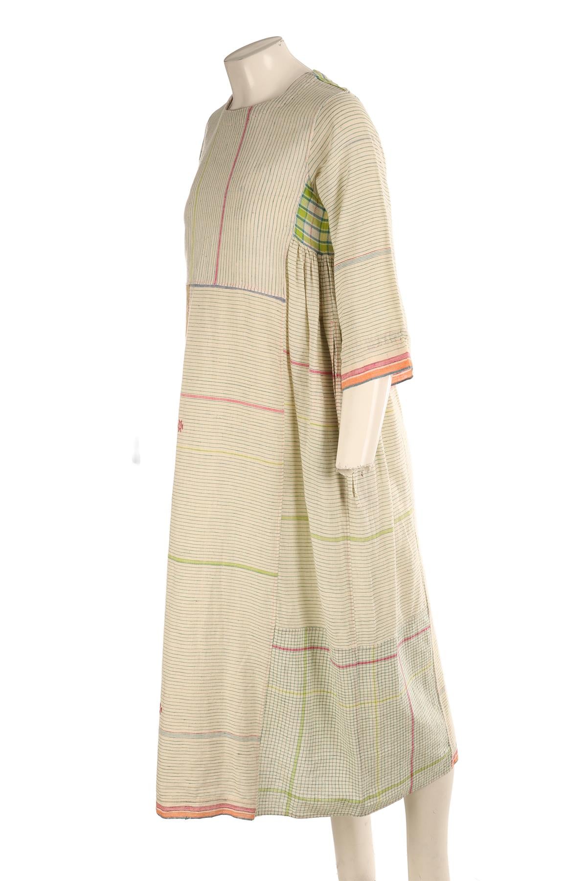 INJIRI MULTI COTTON MIDI DRESS XSMALL