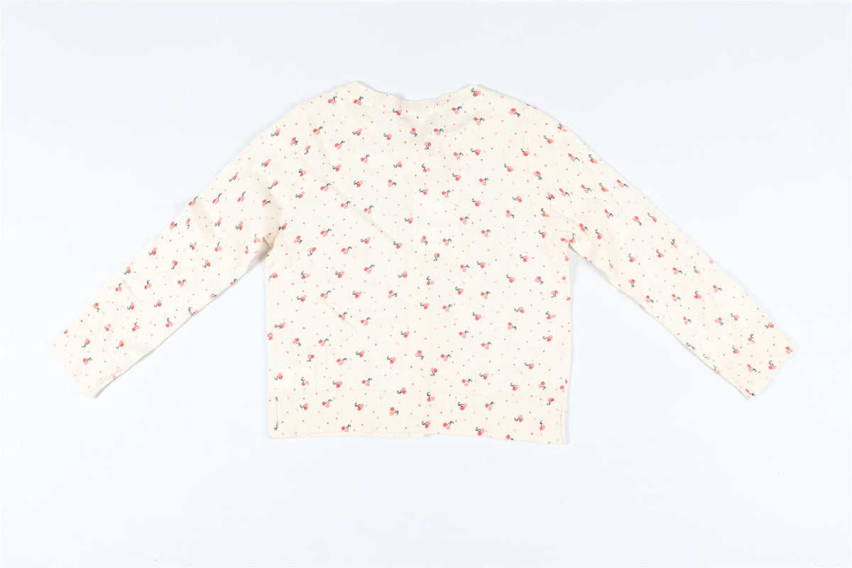BONPOINT CREAM KIDS GIRLS COTTON CARDIGAN 4 YEARS