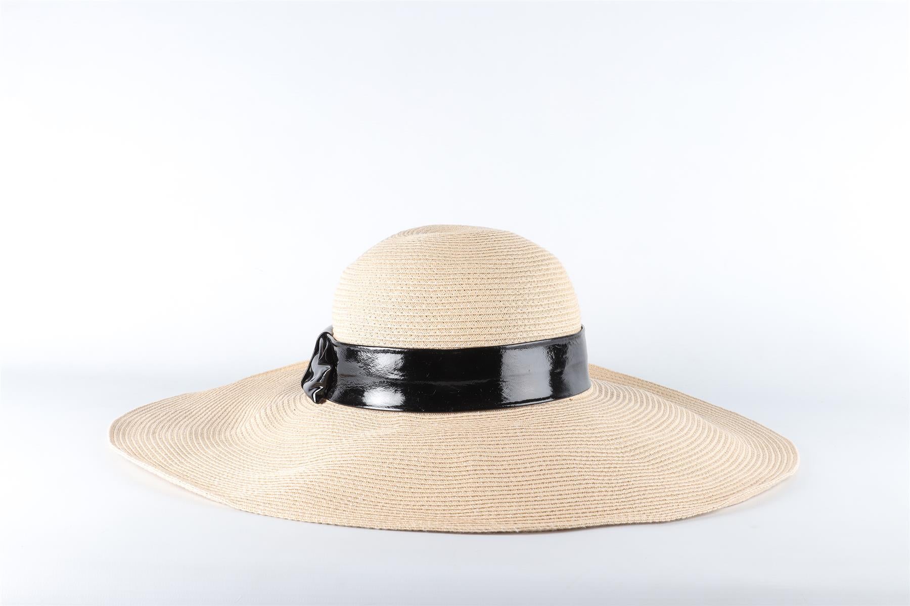 PRADA BEIGE STRAW HAT SMALL