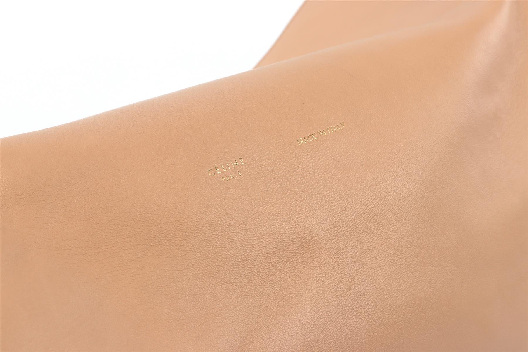 CELINE BEIGE BLADE LEATHER CLUTCH