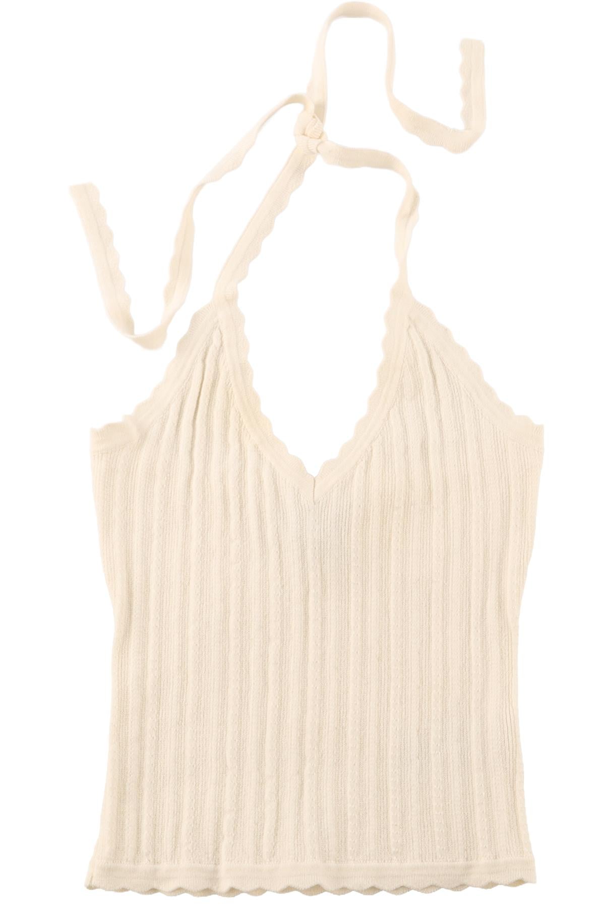 REFORMATION + DEVON LEE CARLSON CREAM COTTON TOP SMALL
