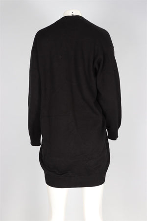 LOEWE BLACK WOOL CARDIGAN XSMALL
