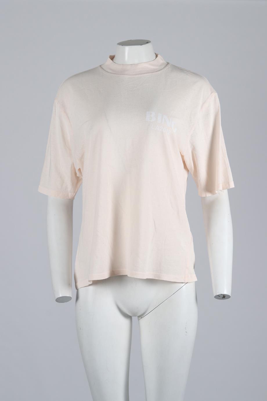 ANINE BING COTTON T-SHIRT SMALL