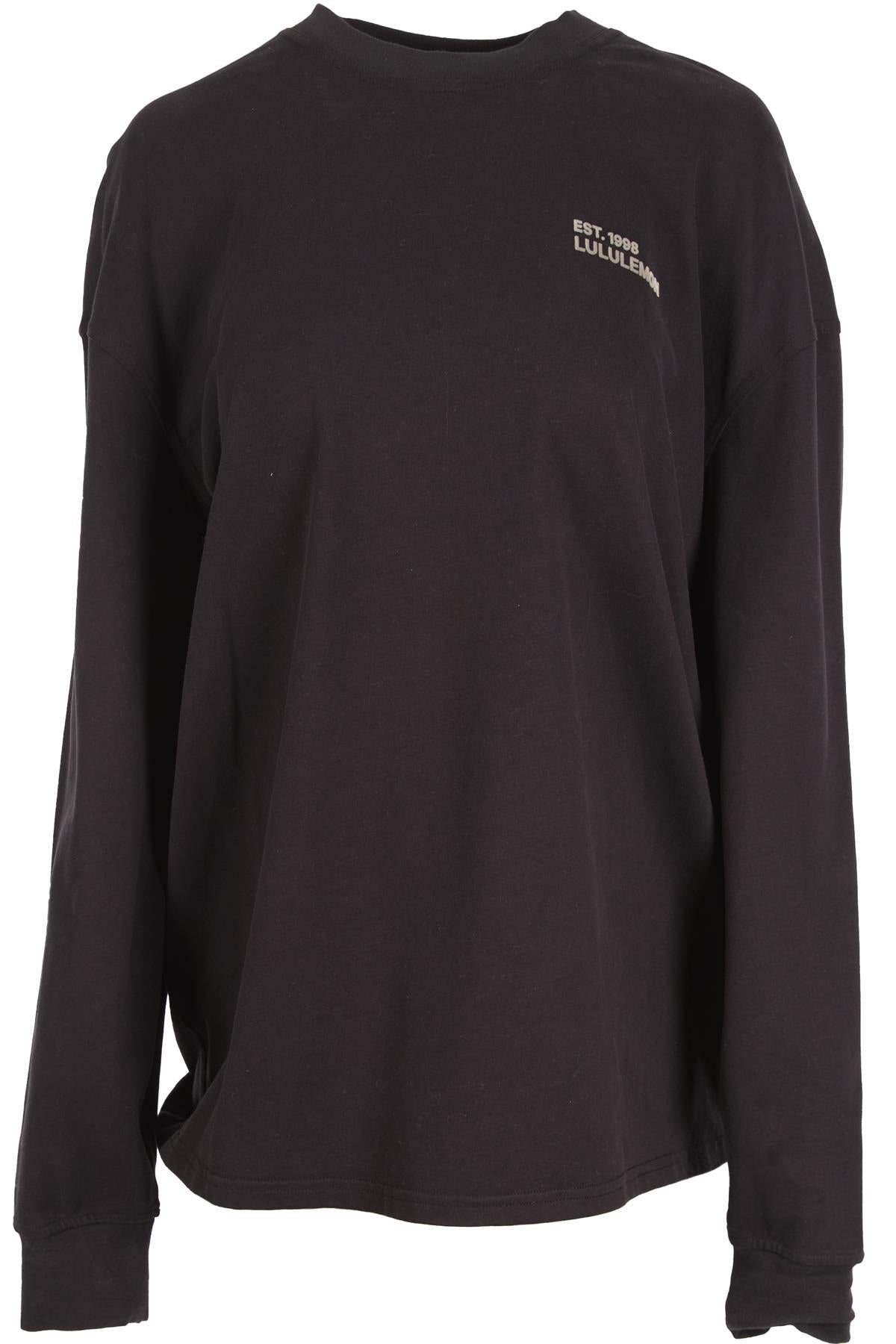 LULULEMON BLACK COTTON TOP MEDIUM