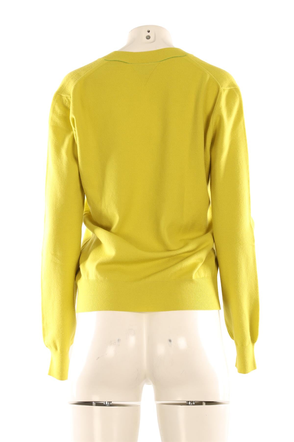 BOTTEGA VENETA GREEN WOOL SWEATER XLARGE