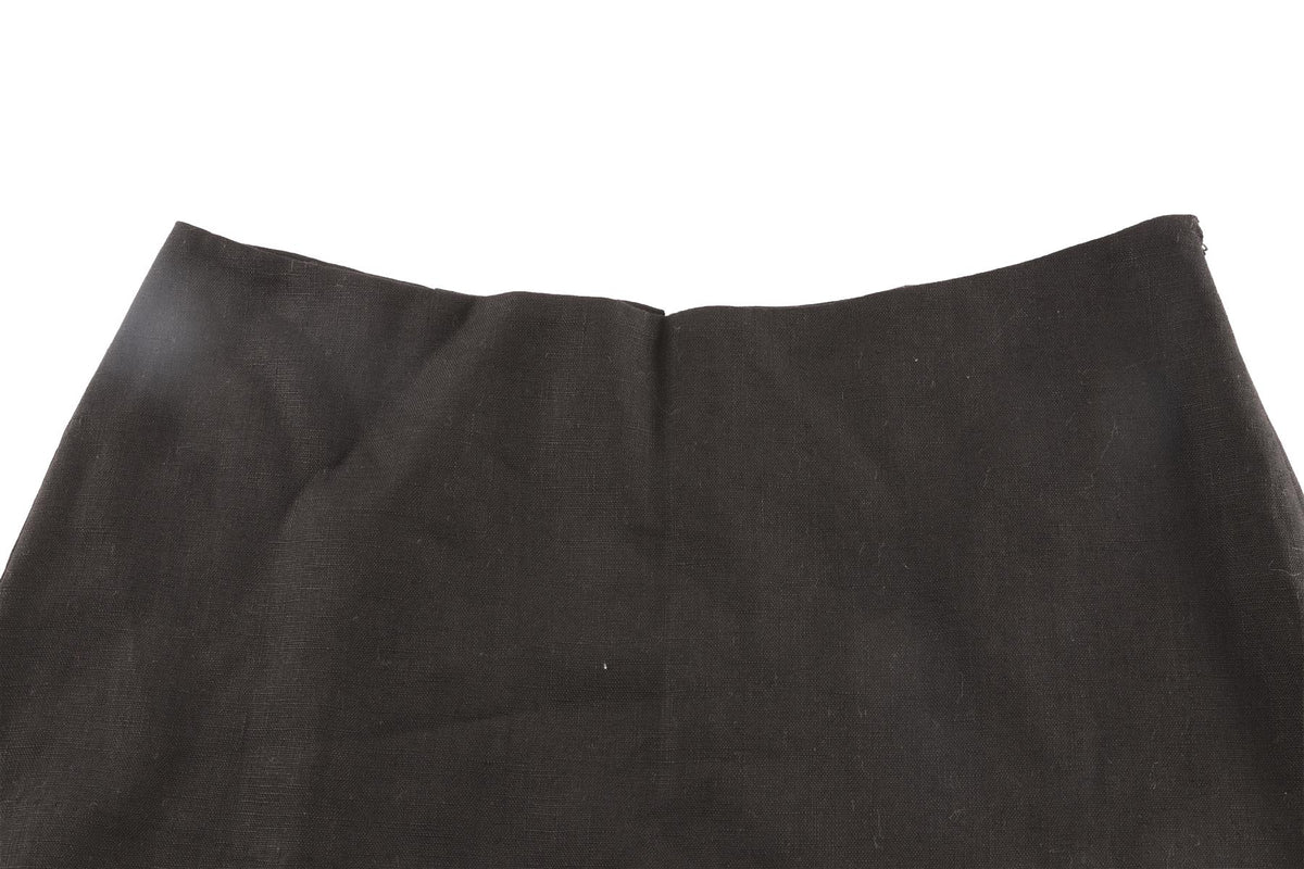 REFORMATION BLACK LINEN SHORTS US 2 UK 6