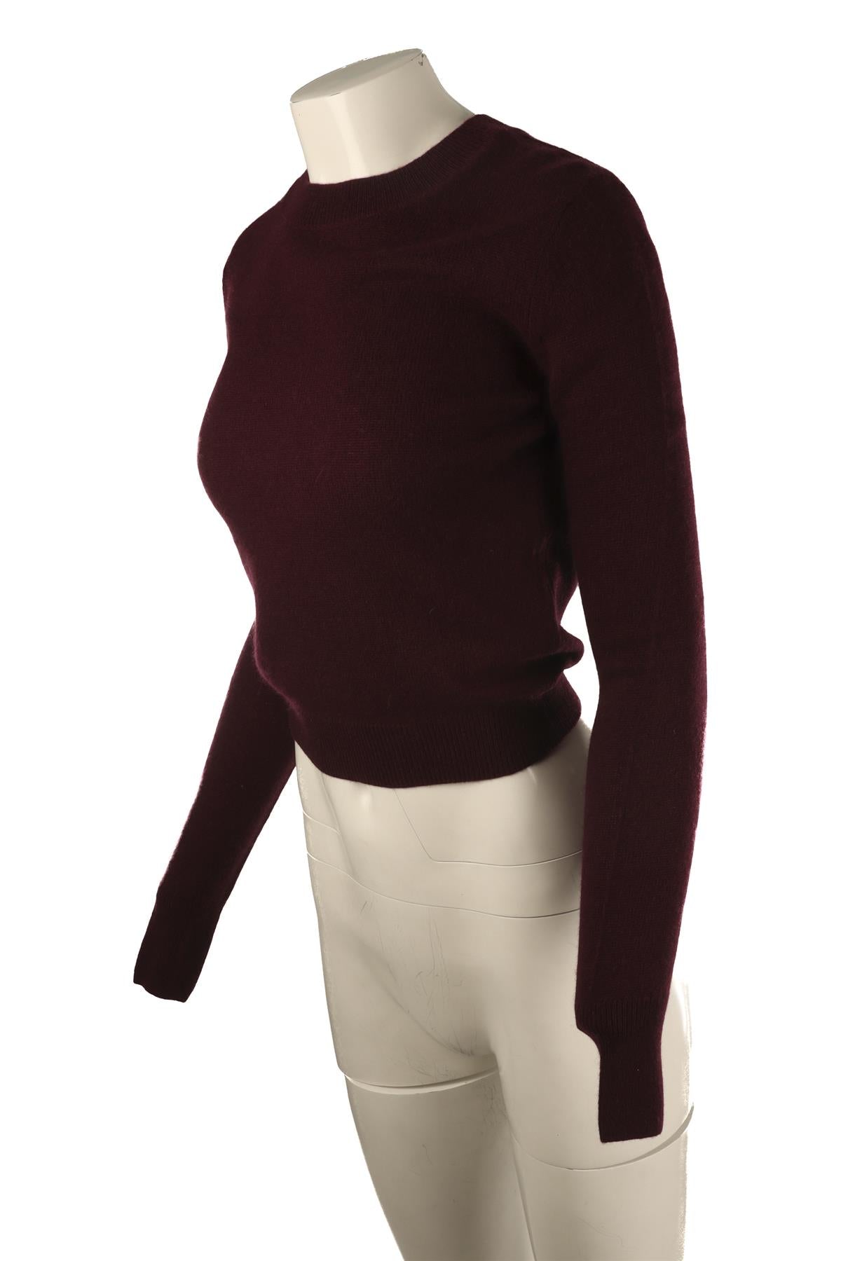 ETERNE BURGUNDY CASHMERE SWEATER XS/S