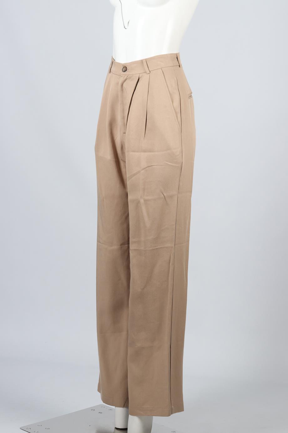 REFORMATION WOVEN WIDE LEG PANTS US 2 UK 6