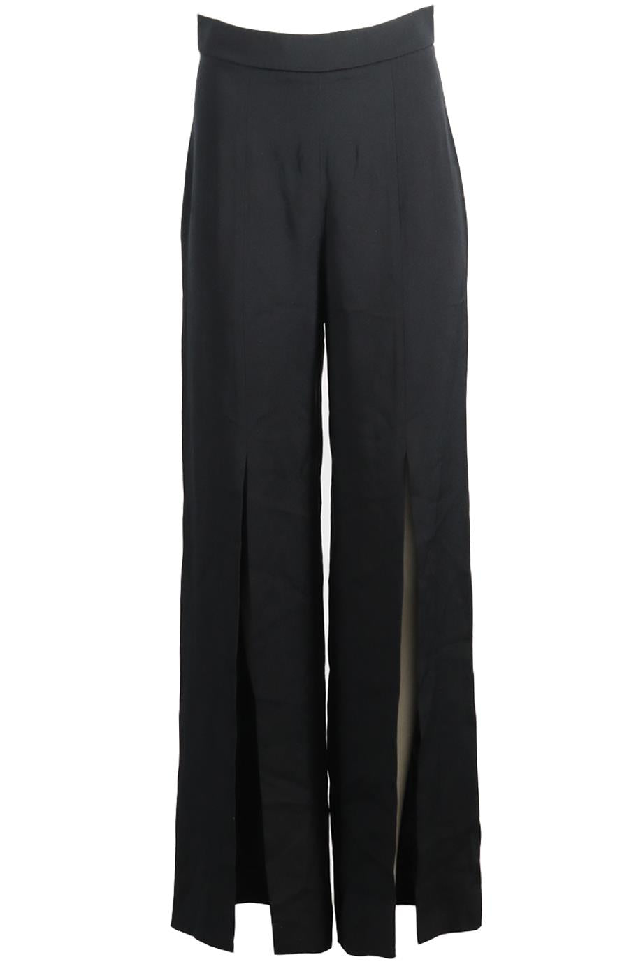 CUSHNIE ET OCHS SILK WIDE LEG PANTS US 8 UK 12