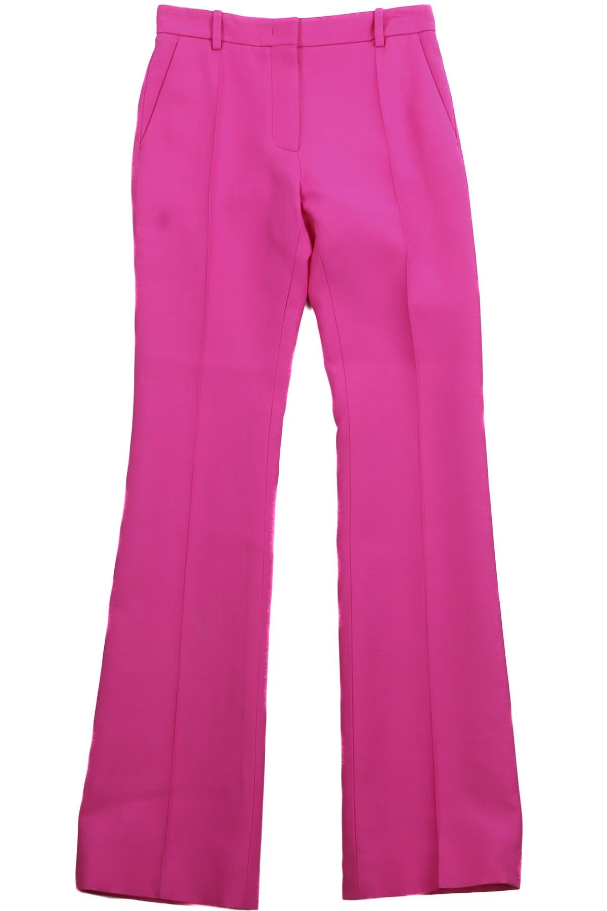 VALENTINO PINK WOOL STRAIGHT LEG PANTS IT 38 UK 6