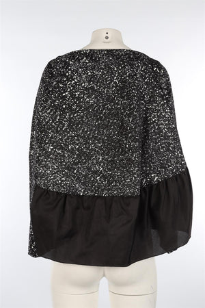 ANTONIO BERARDI BLACK WOOL TOP IT 40 UK 8