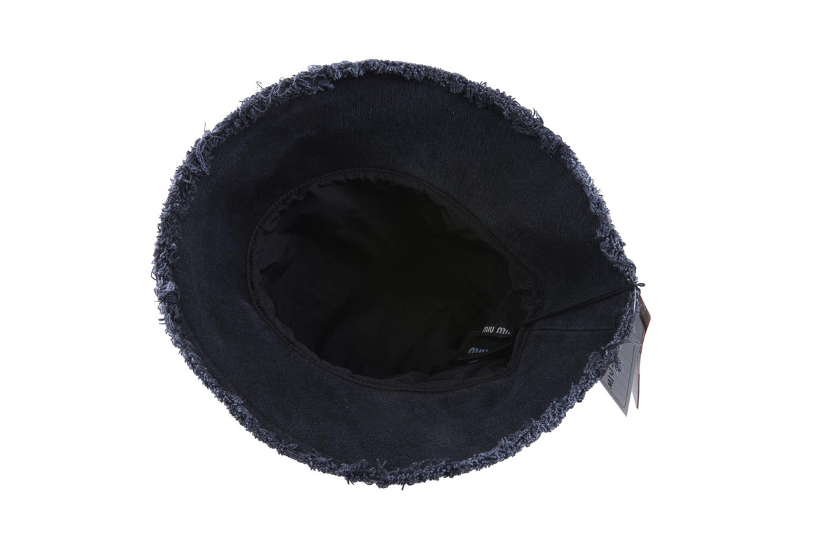 Black Denim Bucket Hat