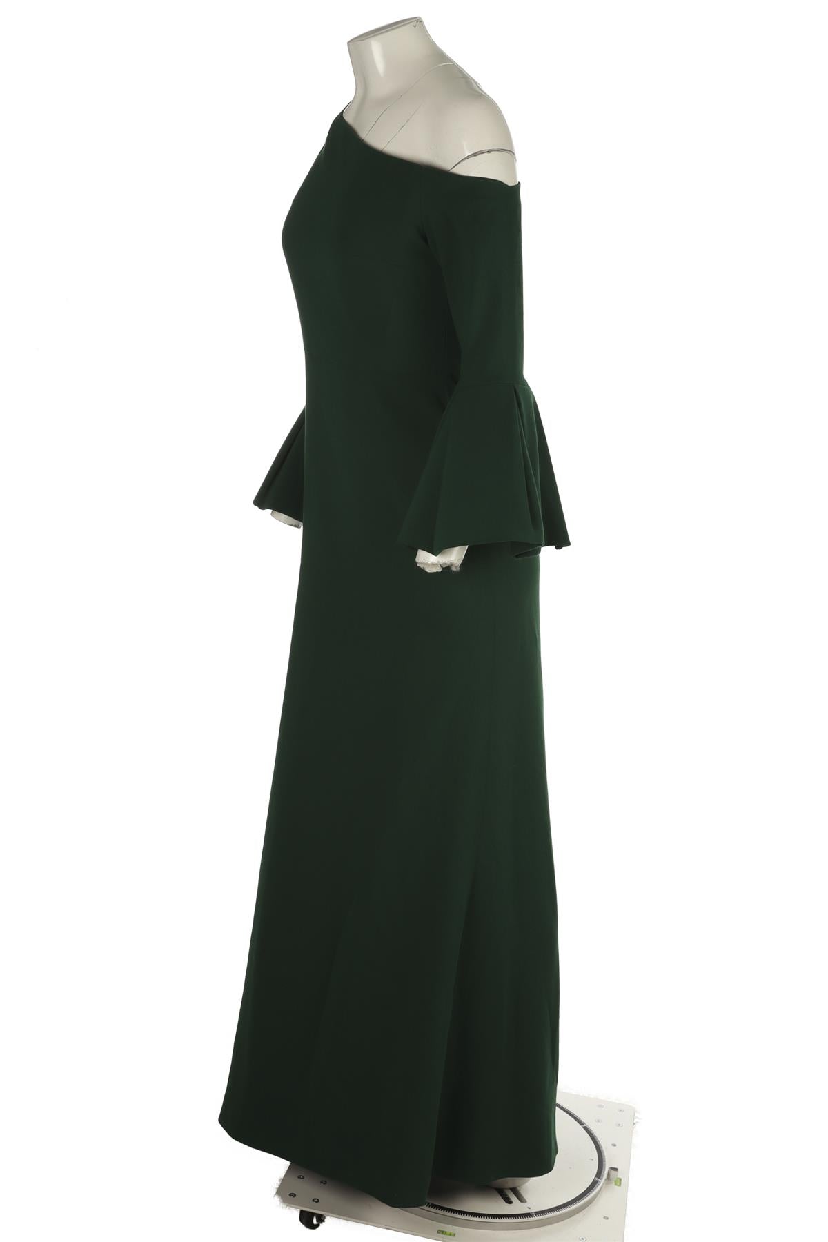 CELIA KRITHARIOTI ASYMMETRIC WOVEN MAXI DRESS UK 10