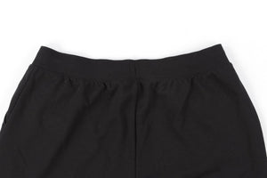 ALO YOGA BLACK COTTON SHORTS LARGE