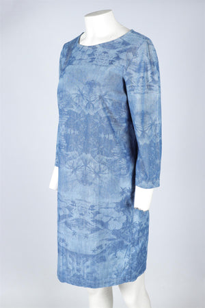 STELLA MCCARTNEY BLUE DENIM MINI DRESS IT 44 UK 12