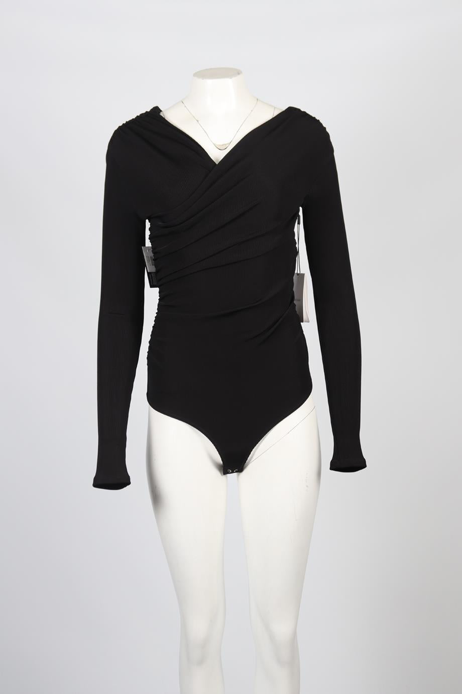 GOLDSIGN ONE SHOULDER JERSEY BODYSUIT SMALL