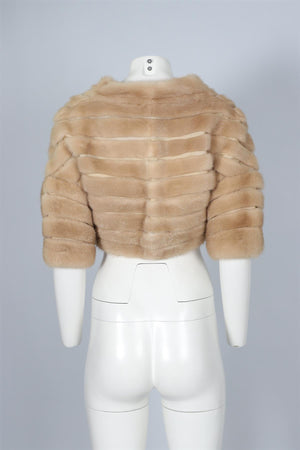 JITROIS BROWN MINK FUR JACKET SMALL