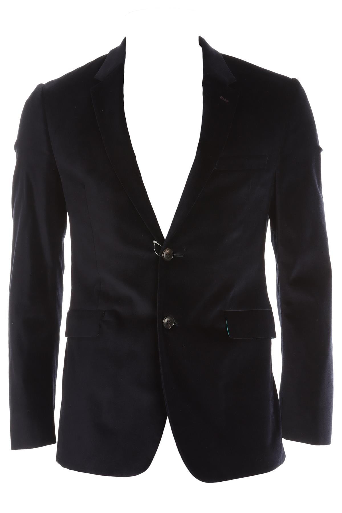 PAUL SMITH NAVY MENS VELVET BLAZER UK/US 36 FR 36 IT 46