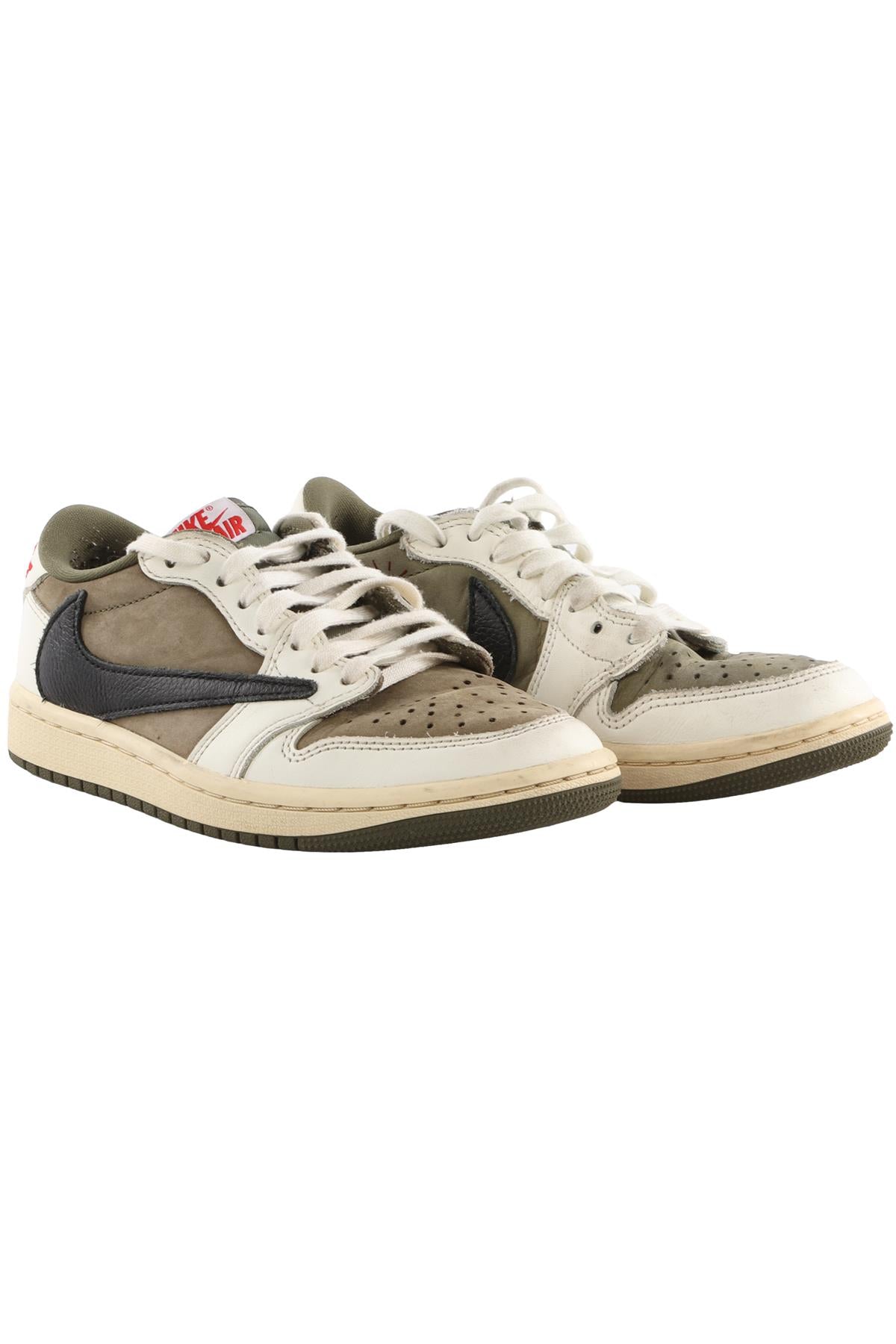 NIKE + TRAVIS SCOTT KID'S BOYS AIR JORDAN MEDIUM OLIVE SNEAKERS  EU 36.5 UK 4 US 4.5